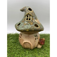 Gomba formájú házikó| (17,5 cm x 12 cm x 12 cm)