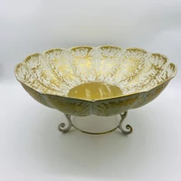 Antik fém tál (39 cm x 39 cm x 19 cm)