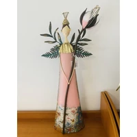 LED-es fém angyal (73 cm x 30 cm x 13 cm)