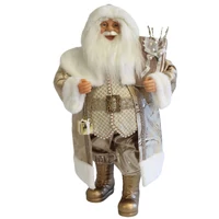 Arany karácsonyi dekoráció Mikulás (64 cm)