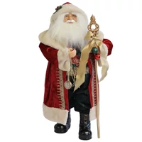 Piros karácsonyi dekoráció Mikulás (64 cm)