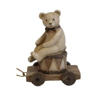 Natur karácsonyi dekoráció Macko (10 cm)