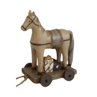 Natur karácsonyi dekoráció Ló (11 cm)