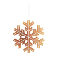 Mézeskalács hópehely akasztós (22 cm x 21 cm x 1,5 cm)