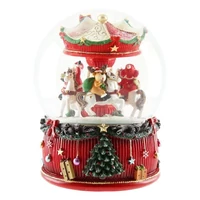 Rázógömb körhintával, forgó, zenélő (20 cm x 14 cm)