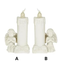 Gyertya angyallal LED-es (9,3 cm x 5 cm x 13 cm)  TÖBBFÉLE
