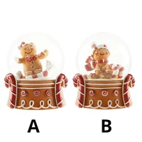 Rázógömb mézeskalács figurával (6,5 cm x 4,5 cm)