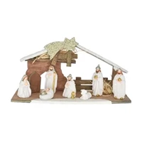 Betlehem LED-es (30,5 cm x 10 cm x 16 cm)