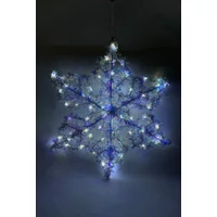 Világító hópehely 80 LED (46 cm)