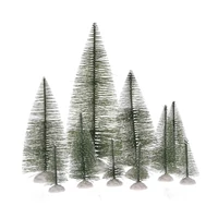 Fenyő szett havas 22, 15, 10, 6 cm S/10