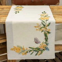 Sárga mimóza virágos - Kis futó (37 cm x 100 cm) 