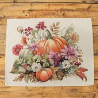 Ősz tökös, virágos - Tányéralátét (40 cm x 50 cm)