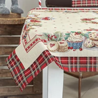 Ünnepi sütis - Asztalközép (96 cm x 100 cm) | ezüst lurex