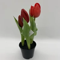 Élethű cserepes gumi tulipán (23 cm) TÖBB SZÍNBEN