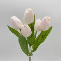 Tulipán csokor | gumi | 5 virágos (29 cm) TÖBB SZÍNBEN