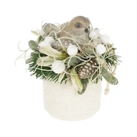 Zúzmarás madárka asztaldísz