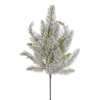 Hóval borított karácsonyi fenyőág (45 cm)