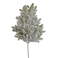 Hóval borított karácsonyi fenyőág (65 cm)