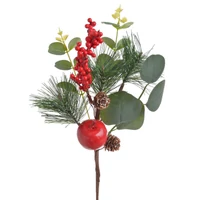 Karácsonyi ág almával (34 cm)