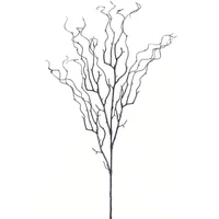 Dekor ág - BLACK SILVER (124 cm)