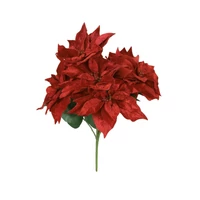 Piros mikulásvirág csokor (65 cm)