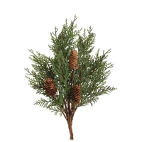 Zöld ág tobozokkal (40 cm)