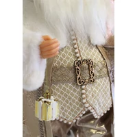 Arany karácsonyi dekoráció Mikulás (64 cm)