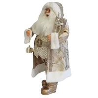 Arany karácsonyi dekoráció Mikulás (64 cm)