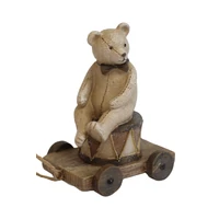 Natur karácsonyi dekoráció Macko (10 cm)