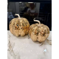 Arany csillogó tök, (20 cm)