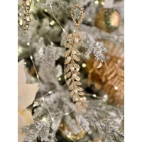 Arany dísz gyöngyökkel (23 cm)