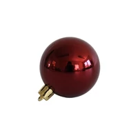 Burgundi műanyag karácsonyi gömbök (5 cm) 10db