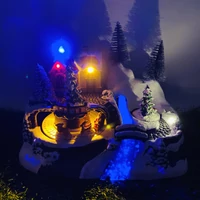 LED - es miniatűr jelenet (17,5 cm x 24 cm x 15 cm)  TÖBBFÉLE
