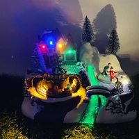 LED - es miniatűr jelenet (17,5 cm x 24 cm x 15 cm)  TÖBBFÉLE
