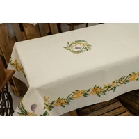 Sárga mimóza virágos - Asztalterítő XL-ES (137 cm x 240 cm)