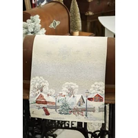 Snowy, havas otthon szarvasos - Nagy futó (44 cm x 140 cm)