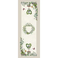 Fantasy Garden virágos, lepkés - Kis futó (37 cm x 100 cm)
