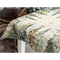 Csillogó erdő - Asztalközép (96 cm x 100 cm) | arany lurex