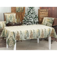 Csillogó erdő - Asztalterítő XL-ES (137 cm x 240 cm) | arany lurex