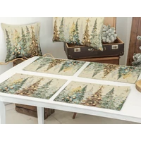 Csillogó erdő - Tányéralátét (40 cm x 50 cm) | arany lurex