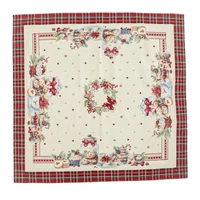 Ünnepi sütis - Asztalközép (96 cm x 100 cm) | ezüst lurex