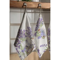LAVANDER levendulás, két részes konyharuha szett 40x60 cm