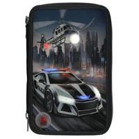 Monster Cars 3 Emeletes Töltött Tolltartó LED rendőrautó