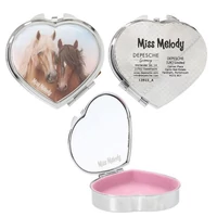 Miss Melody Szív alakú ékszerdobozka, tükörrel (TÖBBFÉLE)