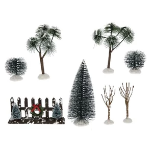 Fenyők, fák, bokrok