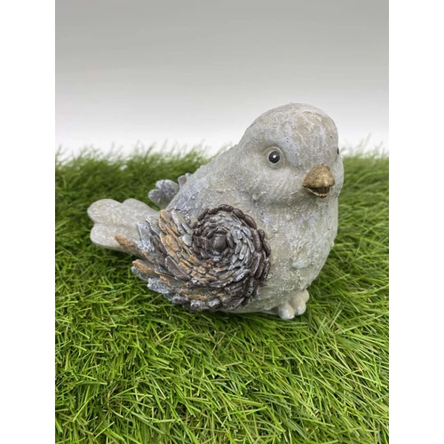 Szürke-barna madár (11,5 cm cm x 8,5 cm x 7,5 cm)