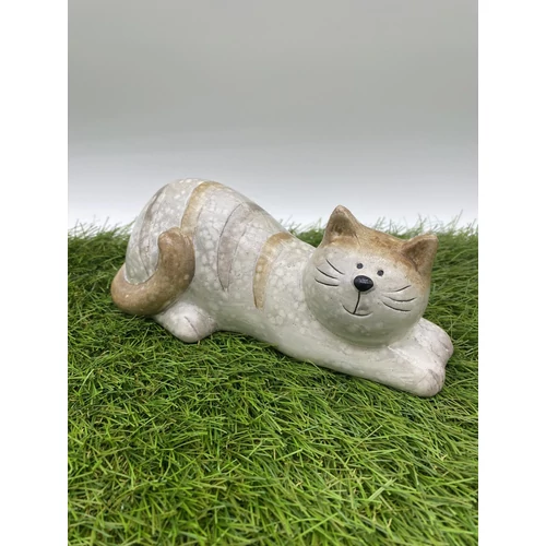 Fekvő macska (17 cm x 8 cm x 6,5 cm)