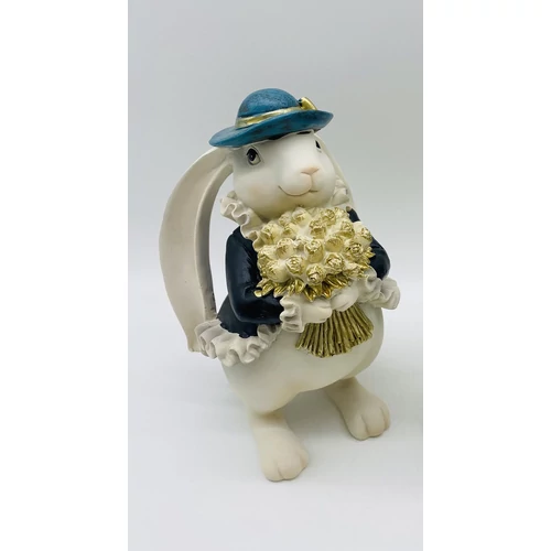 Fehér nyuszi kalappal (22,5 cm) 