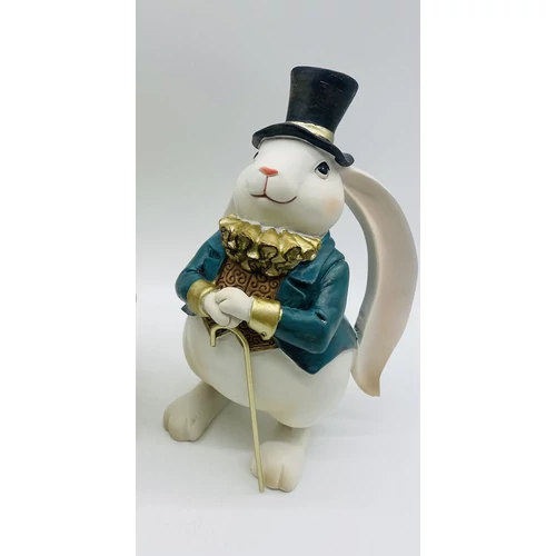 Fehér nyúl cilinderrel (22,5 cm) 