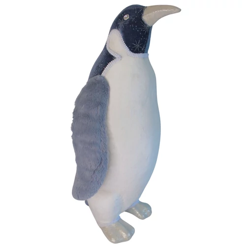 Jégkék karácsonyi dekoráció pingvin (58 cm)